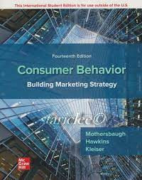 Image of Consumer Behavior: Building Marketing Strategy, Fourteenth edition