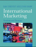 International Marketing Analysis and Strategy, Fourth edition